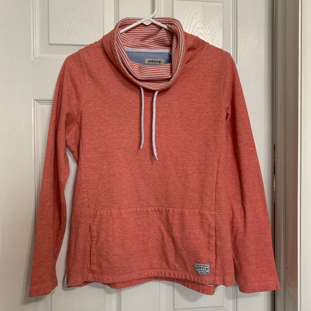 Orvis funnel neck kangaroo pocket pullover